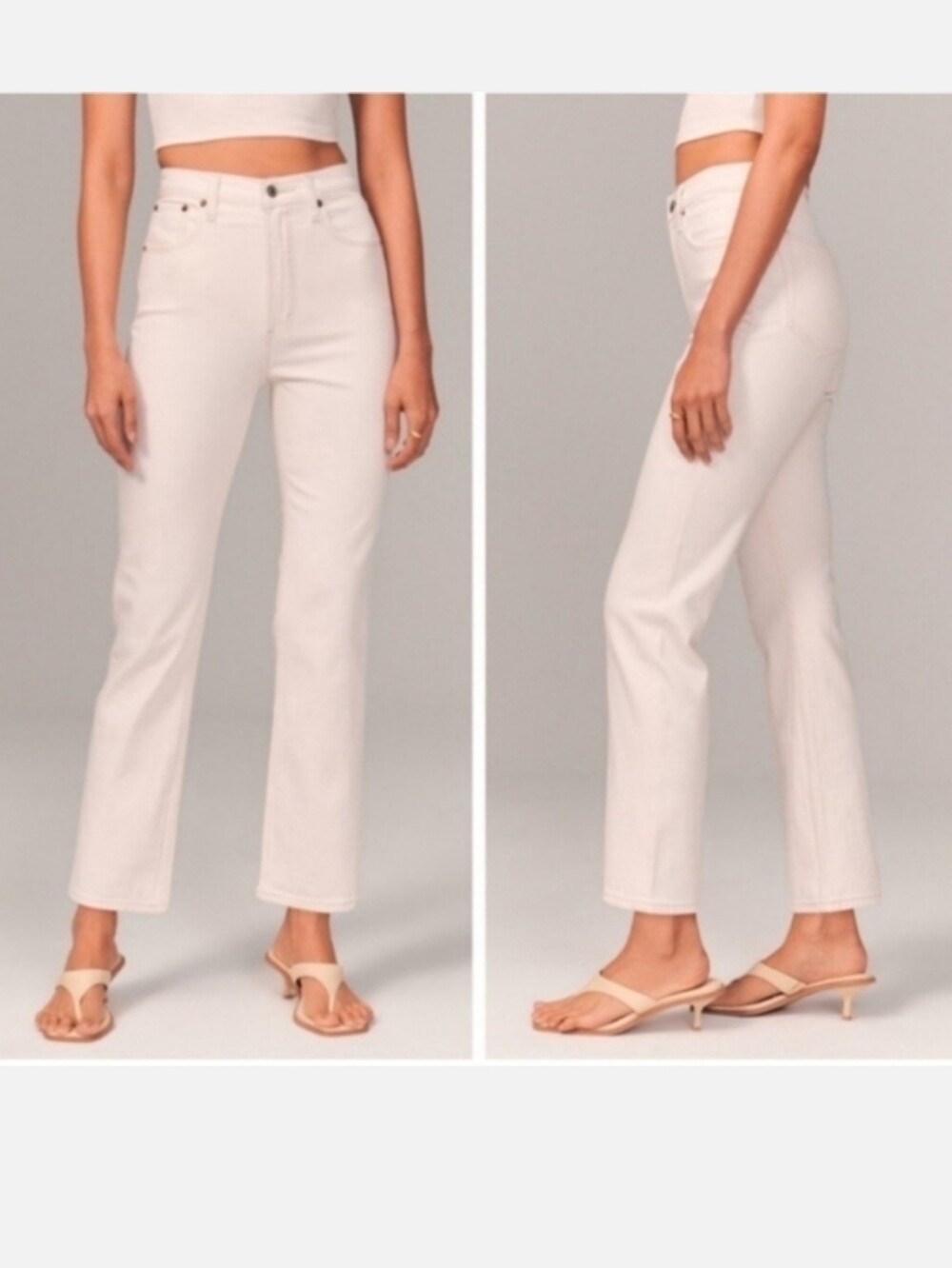 NWT Abercrombie Ultra High Rise Ankle Straight